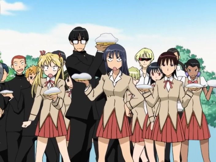 Школьный переполох. School Rumble аниме. Школьный переполох аниме поцелуй. Школьный переполох мультсериал. Школьный переполох: второй семестр мультсериал.